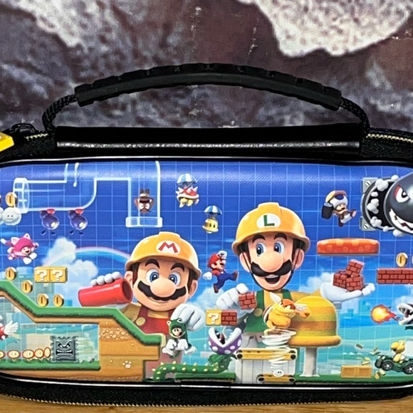 SOLD***Super Mario Maker 2 2019 Switch/Switch Lite Travel Carrying Case Nintendo - Picture 2 of 10